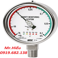 Đồng hồ áp suất wise đo mật độ khí SF6 model P580