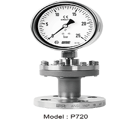 Đồng hồ áp suất màng Wise P720