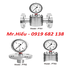 Đồng hồ áp suất màng Wise P761, P762, P763