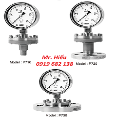 Đồng hồ áp suất màng Wise P710