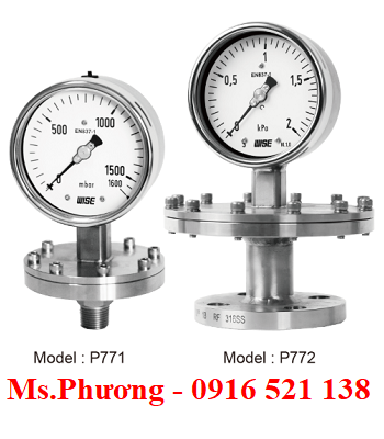 Đồng hồ áp suất wise dạng màng model P770