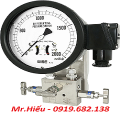 Đồng hồ chênh áp tiếp điểm điện Wise P640
